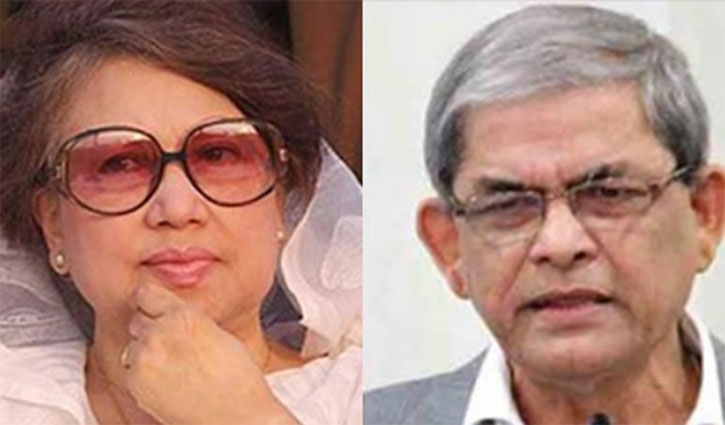 Fakhrul sits with Khaleda Zia this noon