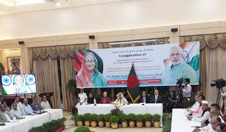 Hasina, Modi inaugurate Bangladesh-India oil pipeline
