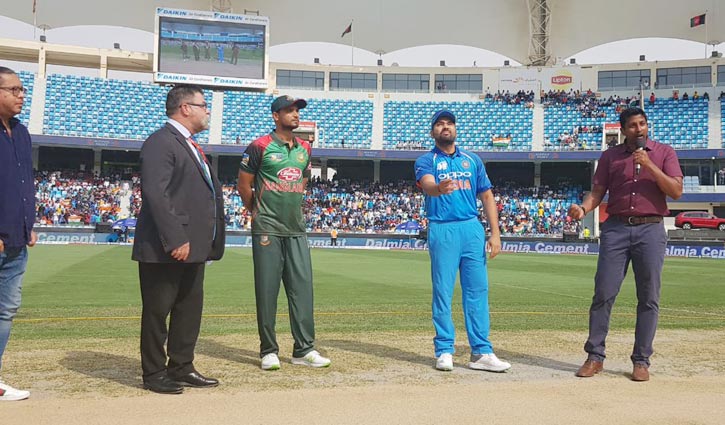 Bangladesh batting first as India invite