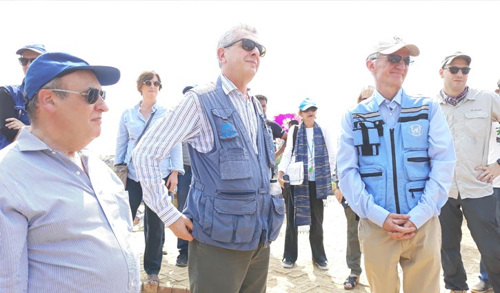 UN representatives visit Rohingya camp