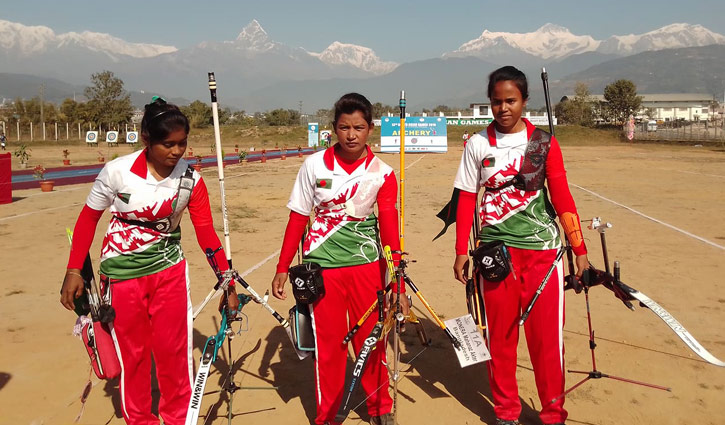 Archery women team win gold medal for Bangladesh