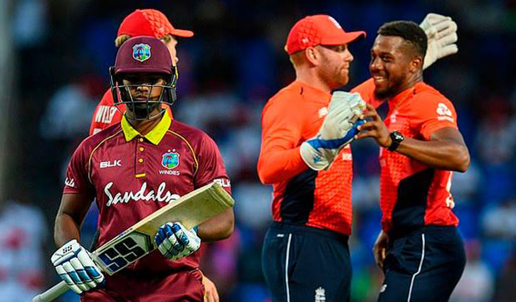 England dismiss West Indies for 45