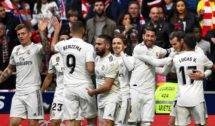 Bale marks century of Real goals in Madrid derby