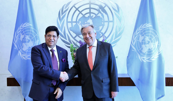 Guterres assures support for resolving Rohingya crisis