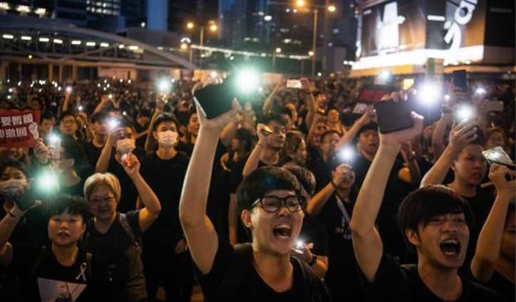 Hong Kong protest 'largest in decades'