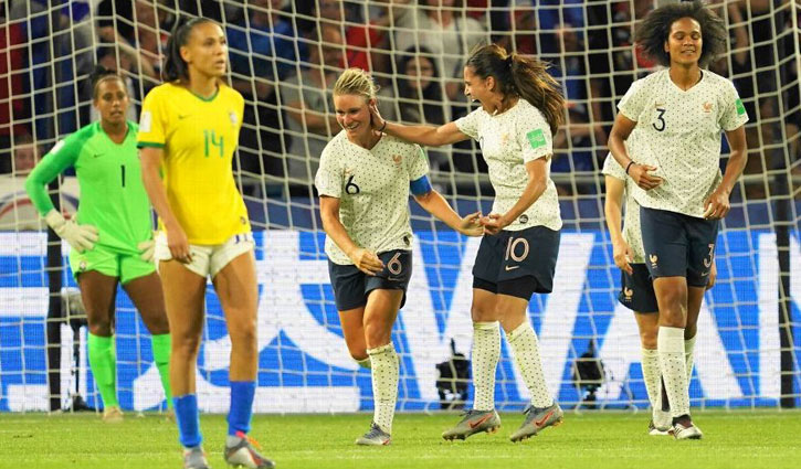  Women's World Cup: France beat Brazil