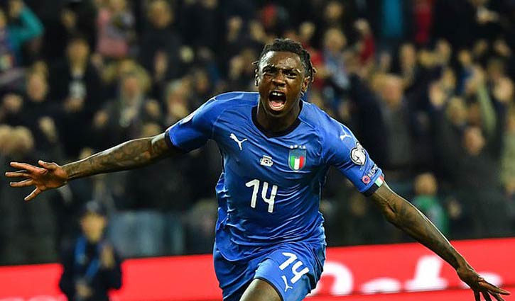 Kean becomes the youngest goalscorer for Italy