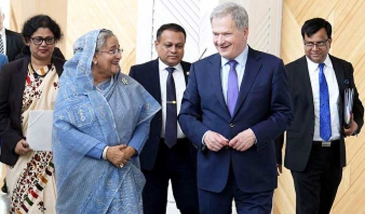 PM urges Finland businessmen to invest in Bangladesh