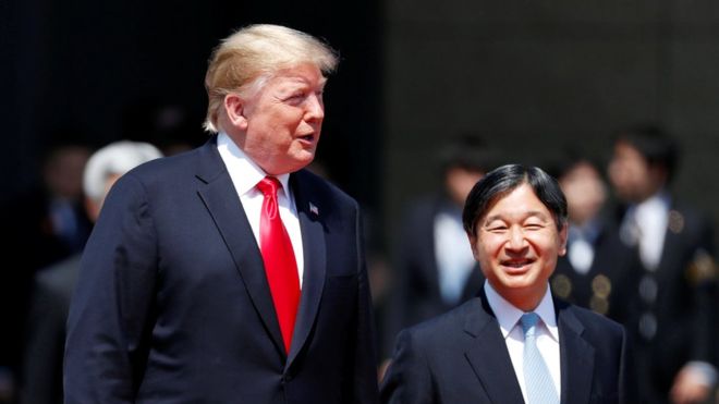 Trump is first US President to meet Japan’s Emperor