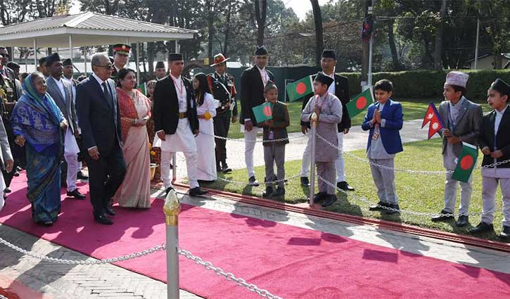 Nepal rolls out red carpet for Bangladesh President