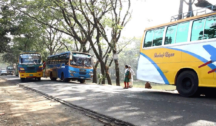 Bus service resumes in Khulna