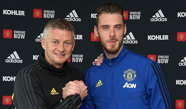 De Gea signs new contract at Man Utd until 2023