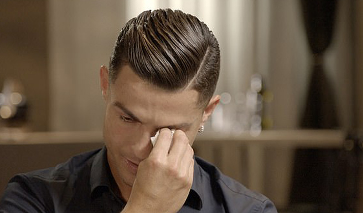 Ronaldo weeps after watching video of his late father