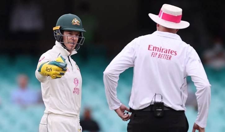 Australia captain Tim Paine fined for showing dissent to umpire