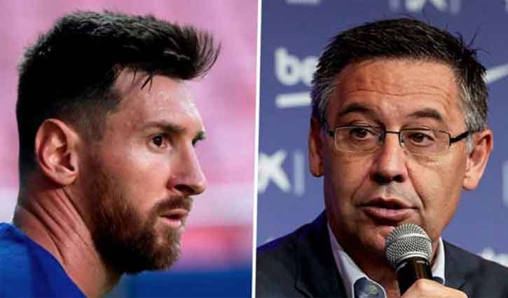 Barca president does not want to argue with Messi