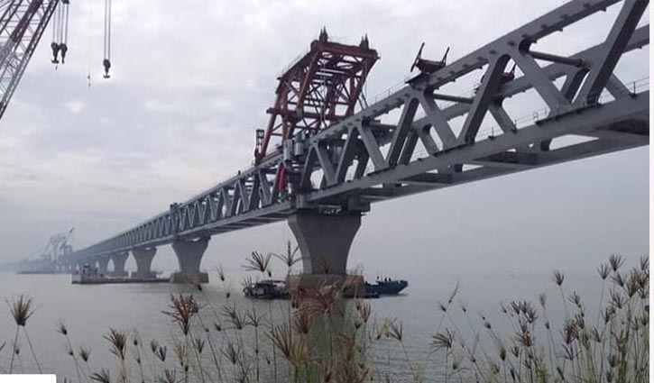 40th span of Padma Bridge installed, 6 kilometers become visible