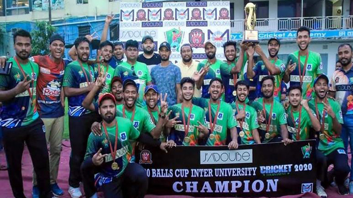 DIU stun Prime Univ to win Jadoube Cricket Tournament trophy