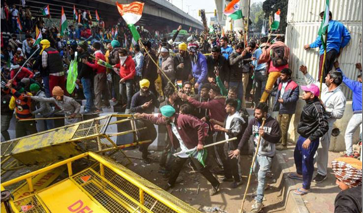 Farmers, police clash in Delhi
