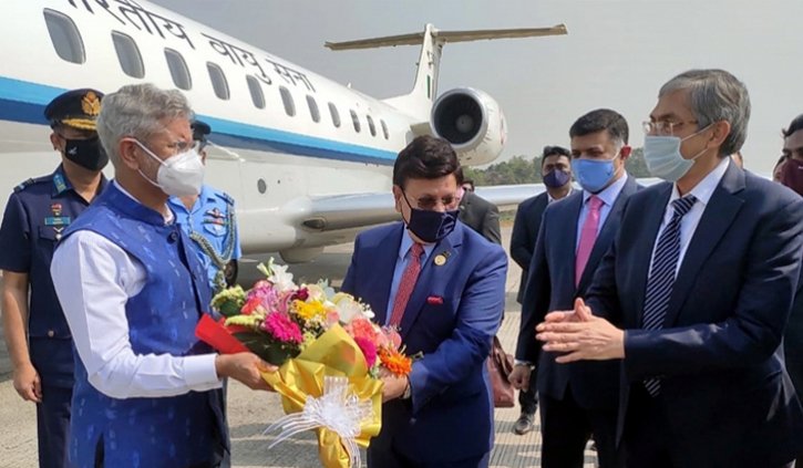Indian External Affairs Minister Jaishankar arrives in Dhaka