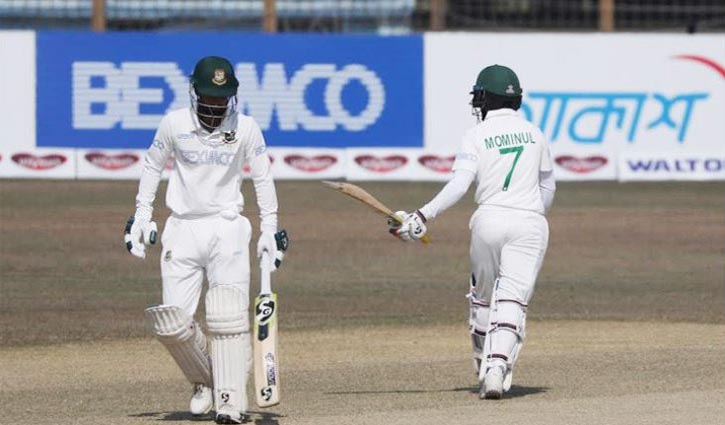 Mominul hits century, Liton fifty