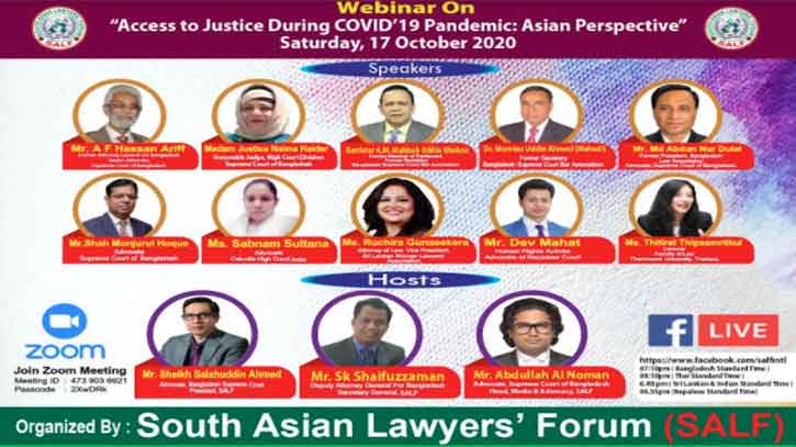 Webinar held on ‘Access to Justice during Covid-19’