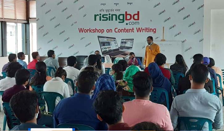 Workshop on content writing at risingbd
