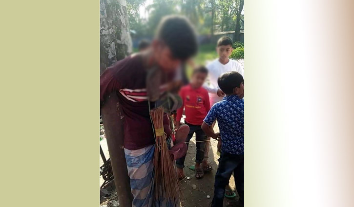 Teenager tied to tree, tortured, garlanded with shoes!