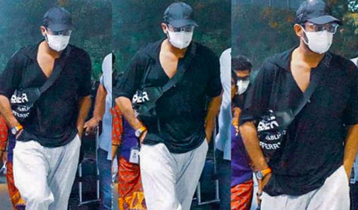 Prabhas snapped in a mask