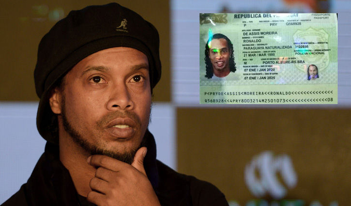 Ronaldinho arrested for alleged passport fraud