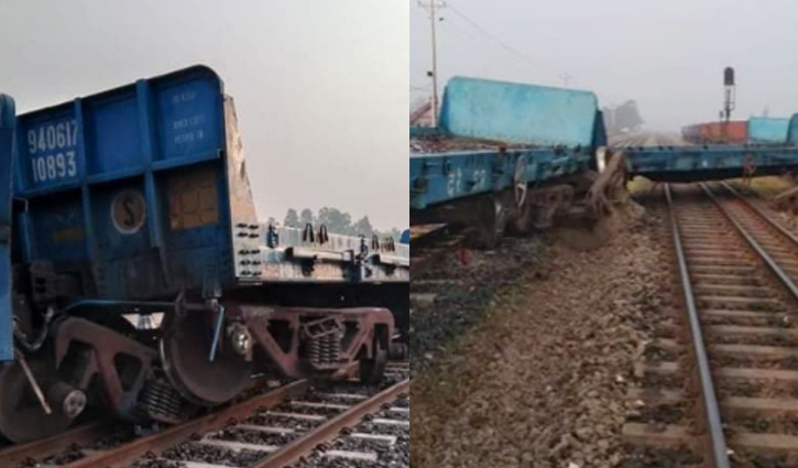 Train derails in Sirajganj, snapping rail link