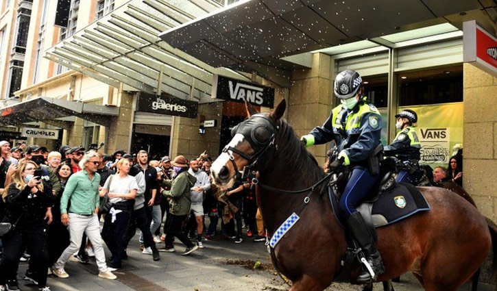 Australian city hit by anti-lockdown protests
