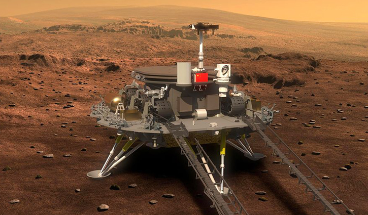 China spacecraft touches down on Mars