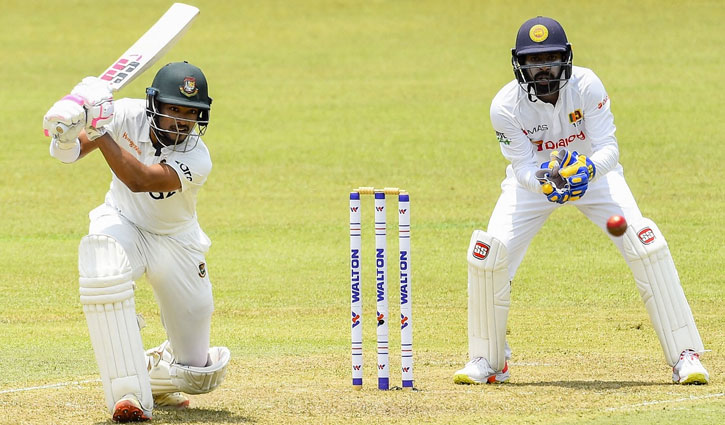 Shanto hits maiden Test century