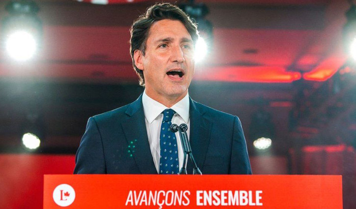 Trudeau narrowly wins third term as PM