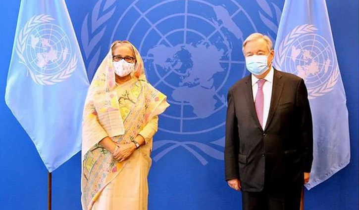 Guterres praises Sheikh Hasina’s leadership