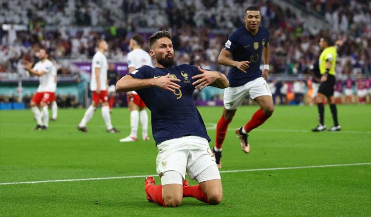 France beats Poland to reach quarter-finals