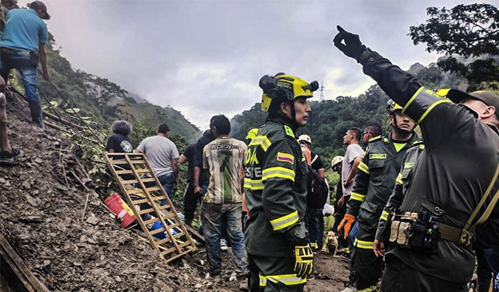 3 dead in Colombia landslide