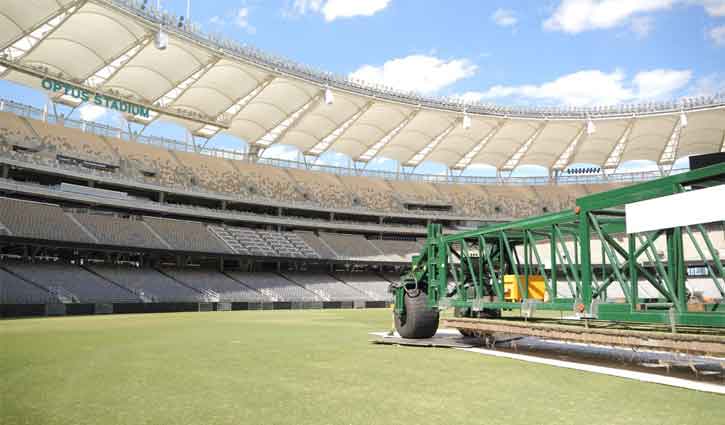 Drop-in pitches installed at Perth Stadium