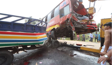 Faridpur road crash: Death toll rises to 13