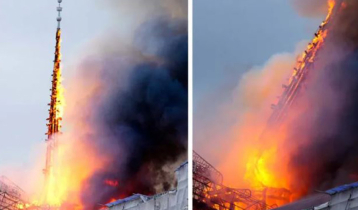 Massive fire hits Denmark’s historic stock exchange