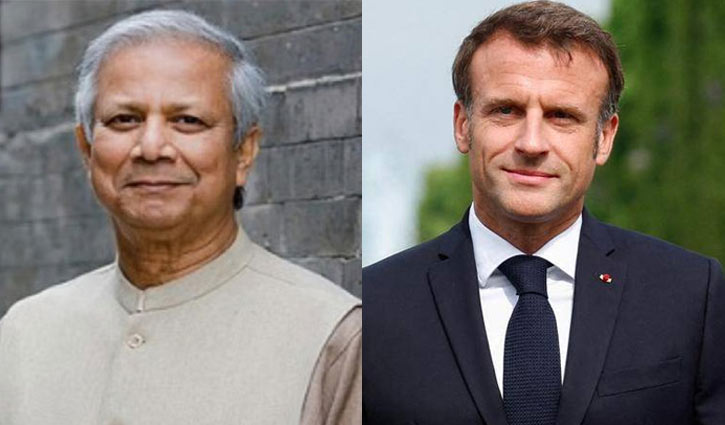 Dr. Emmanuel Macro congratulates Yunus