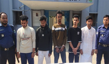 5 youths arrested with fire arms in Pabna
