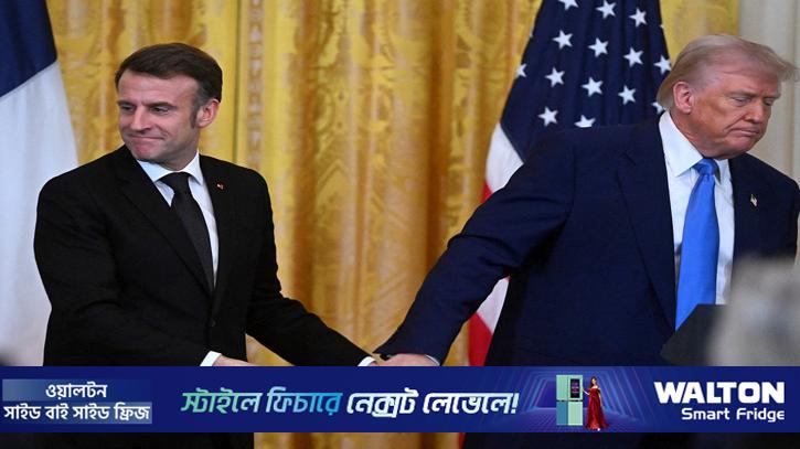 ফরাসি প্রেসিডেন্টকে উপহাস করলেন ট্রাম্প