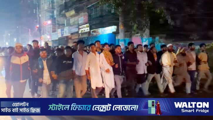 ওসমান হাদির মৃত্যুতে কক্সবাজারে বিক্ষোভ 