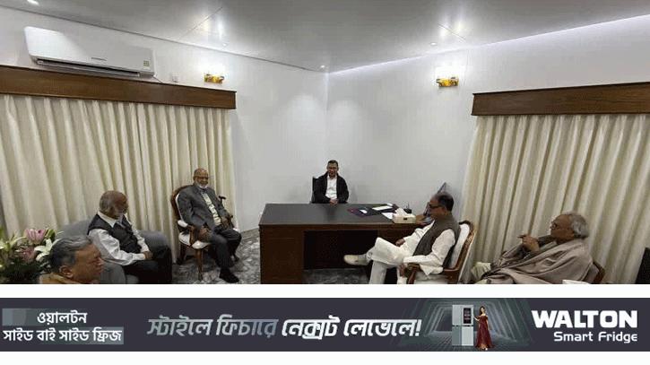 প্রথমবারের মতো গুলশান কার্যালয়ে তারেক রহমান