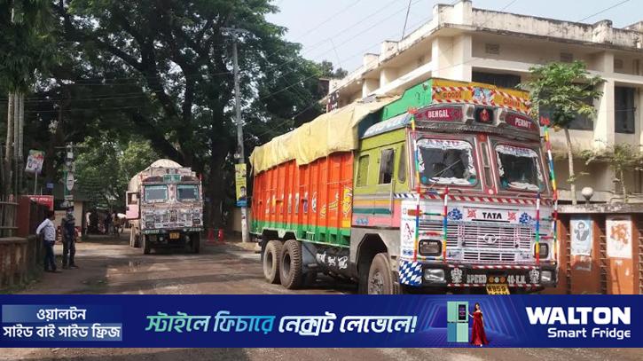 হিলি স্থলবন্দরে আমদানি-রপ্তানি শুরু 