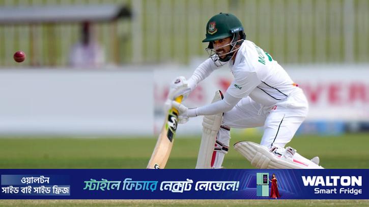 মুশফিকের ফিফটির পর মুমিনুলের বিদায়, বাংলাদেশের ইনিংস ঘোষণা