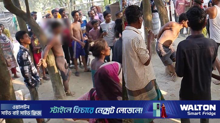 ধামরাইয়ে মোবাইল চুরির অভিযোগে কিশোরকে গাছে বেঁধে মারধর 