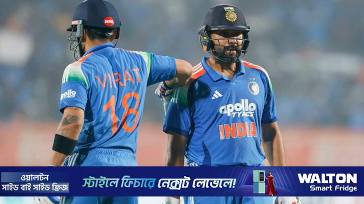 ওয়ানডে র‍্যাঙ্কিংয়ে রোহিতের কাঁধে নিঃশ্বাস ফেলছেন কোহলি