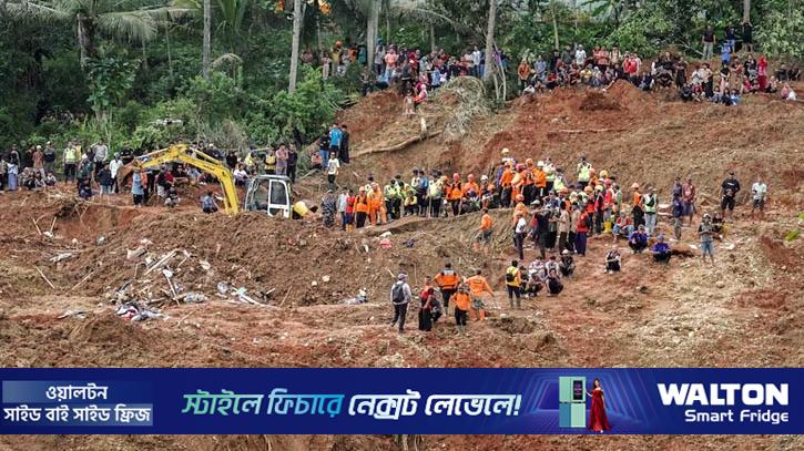 ইন্দোনেশিয়ায় ভূমিধসে নিহত ১৮, নিখোঁজ অনেক